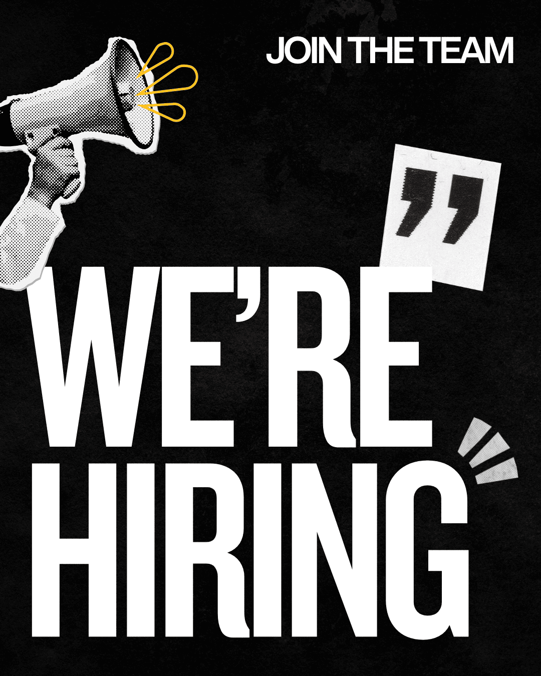 We're Hiring!  Programme Mentor: Full time Entry level position.